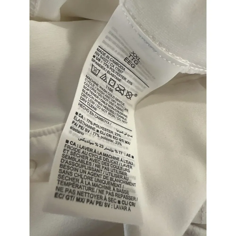 NWT Old Navy High Waisted PowerSoft Shorts White 3" inseam Women's Size XXL - Picture 6 of 11